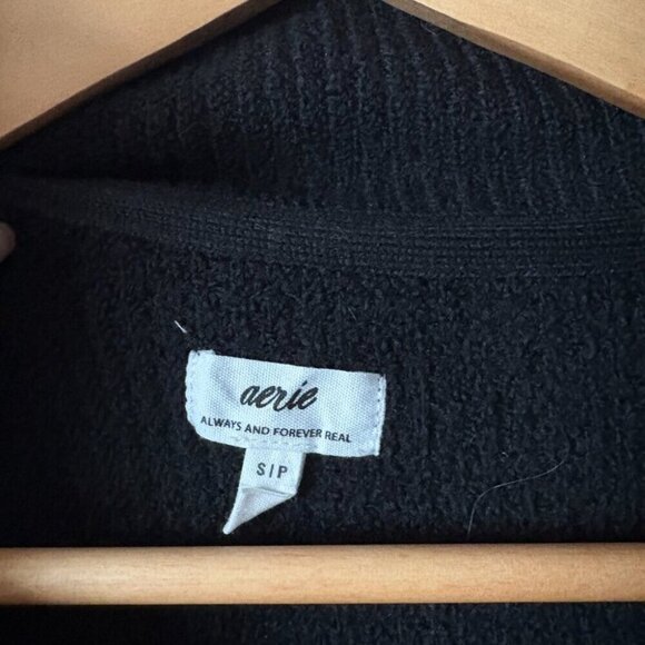 Aerie Cozy Up Waffle SET Black Size Small - Picture 5 of 12